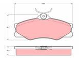 TRW Bremsbelagsatz, Scheibenbremse gdb399 für Skoda SEAT