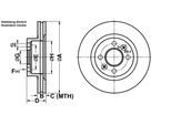 ATE Bremsensatz, Scheibenbremse Bremsensatz-Vorderachse ijf14155b8 Vorderachse belüftet 259mm 20mm für RENAULT DACIA