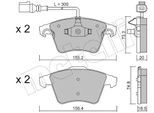 METELLI Bremsbelagsatz, Scheibenbremse 2205522 für VW