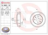 BREMBO Bremstrommel 14d63110 für MAZDA