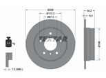 TEXTAR Bremsscheibe PRO 92099703 258mm 8mm für Mercedes