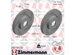 ZIMMERMANN Bremsscheibe 250136553 Vorderachse Geschlitzt 300mm 28mm für Ford