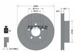 TEXTAR Bremsscheibe 92169003 286mm 26mm für Ford