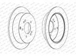 FERODO Bremsscheibe ddf1493c 284mm 10mm für KIA
