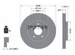 TEXTAR Bremsscheibe 92167405 296mm 26mm für NISSAN (DFAC)