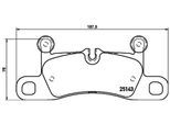 MAGNETI MARELLI Bremsbelagsatz, Scheibenbremse 363700465042 für Porsche
