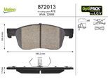 VALEO Bremsbelagsatz, Scheibenbremse 872013 Vorderachse für Opel Vaughall