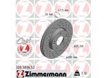 ZIMMERMANN Bremsscheibe SPORT COAT Z 320380652 Vorderachse Gelocht 280mm 26mm für KIA (DYK) HYUNDAI (BEIJING)