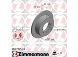 ZIMMERMANN Bremsscheibe COAT Z 380216520 Hinterachse voll 262mm 10mm für MITSUBISHI