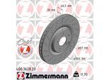 ZIMMERMANN Bremsscheibe 400362820 Vorderachse Gelocht 345mm 30mm für Mercedes