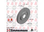 ZIMMERMANN Bremsscheibe 440310620 Vorderachse außenbelüftet 283mm 26mm für Peugeot (DF-PSA) Citroën Opel Citroën/Peugeot