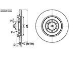 ATE Bremsscheibe 24011001661 voll 250mm 10mm für Fiat