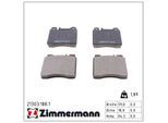 ZIMMERMANN Bremsbelagsatz, Scheibenbremse 213031881 Vorderachse für Mercedes