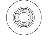 TRW Bremsscheibe df4116 285mm 28mm für BRILLIANCE TOYOTA