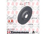 ZIMMERMANN Bremsscheibe 610373352 Vorderachse Gelocht 296mm 25mm für Volvo LYNK & CO
