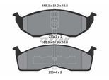 TEXTAR Bremsbelagsatz, Scheibenbremse 2304301 für Chrysler