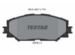 TEXTAR Bremsbelagsatz, Scheibenbremse 2433601 für TOYOTA