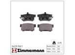 ZIMMERMANN Bremsbelagsatz, Scheibenbremse 242311501 Hinterachse für HONDA (DONGFENG) (GAC)