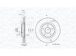MAGNETI MARELLI Bremsscheibe 360406192101 belüftet 296mm 26mm für NISSAN RENAULT