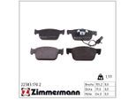 ZIMMERMANN Bremsbelagsatz, Scheibenbremse 223831702 Vorderachse für Audi