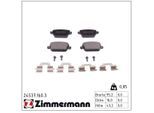ZIMMERMANN Bremsbelagsatz, Scheibenbremse 245371603 Hinterachse für Volvo (CHANGAN) LAND ROVER