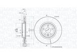 MAGNETI MARELLI Bremsscheibe 360406197301 Geschlitzt 325mm 30mm für LAND ROVER JAGUAR