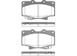 TRISCAN Bremsbelagsatz, Scheibenbremse 811013013 für TOYOTA LEXUS