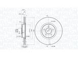 MAGNETI MARELLI Bremsscheibe 360406077900 belüftet 320mm 25mm für Volvo Ford