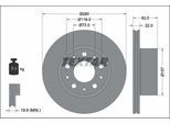 TEXTAR Bremsscheibe 92344903 280mm 22mm für Fiat