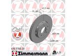 ZIMMERMANN Bremsscheibe 610370020 Vorderachse außenbelüftet 281mm 24mm für Volvo MITSUBISHI