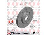 ZIMMERMANN Bremsscheibe 610370752 Vorderachse Gelocht 336mm 30mm für Volvo