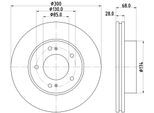 DON Bremsscheibe pcd23142 300mm 28mm für SSANGYONG