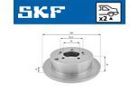 SKF Bremsscheibe vkbd90249s2 284mm 10mm für KIA