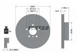 TEXTAR Bremsscheibe 92326805 307mm 24mm für BMW