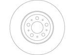 TRW Bremsscheibe df4339 belüftet 316mm 28mm für Volvo
