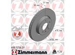 ZIMMERMANN Bremsscheibe COAT Z 600325620 Vorderachse belüftet 332mm 30mm für VAG