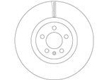 TRW Bremsscheibe df6983s 312mm 25mm für VW