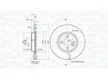 MAGNETI MARELLI Bremsscheibe 360406069300 innenbelüftet-Belüftung mit tropfenförmigen Flügeln 294mm 22mm für BMW MINI