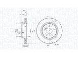MAGNETI MARELLI Bremsscheibe 360406076700 belüftet 300mm 22mm für Mercedes