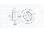 MAGNETI MARELLI Bremsscheibe 360406110701 voll 300mm 10mm für Mercedes