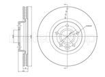 METELLI Bremsscheibe 231476c belüftet 300mm 25mm für Volvo