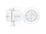 DELPHI Bremsscheibe bg3684 290mm 10mm für Peugeot