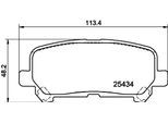 HELLA Bremsbelagsatz, Scheibenbremse 8db355040131 für TOYOTA