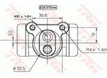 TRW Radbremszylinder bwn158 für NISSAN