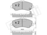 METELLI Bremsbelagsatz, Scheibenbremse 2208621 für Fiat DODGE Chrysler VW