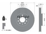 TEXTAR Bremsscheibe 92118303 302mm 28mm für Opel SAAB