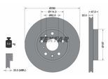 TEXTAR Bremsscheibe 92156600 280mm 22mm für Fiat Suzuki