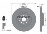 TEXTAR Bremsscheibe 92224303 357mm 34mm für LEXUS