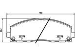 DON Bremsbelagsatz, Scheibenbremse pcp1533 für Skoda JEEP Fiat Chrysler VW DODGE LANCIA
