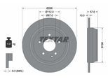 TEXTAR Bremsscheibe 93123503 296mm 10mm für Mercedes (FJDA)